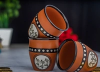 Bone China Khullad Set For Tea 6 pc